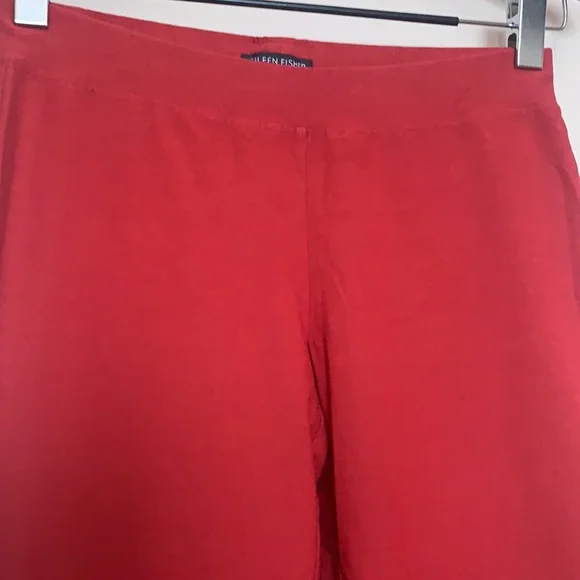 EILEEN FISHER RED CREPE PANTS SKINNY LEG SIZE XSP Nordstrom - Picture 6 of 10